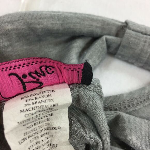 P.Inc Short Sleeve Maternity T-Shirt Size 1X Womens Light Gray Draped Tee 1XL - Picture 4 of 6